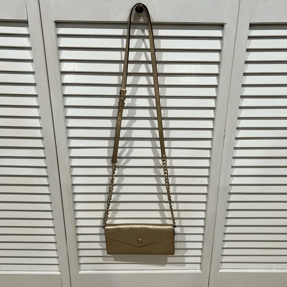 Wallet Gold Crossbody Bag - Picture 4 of 15